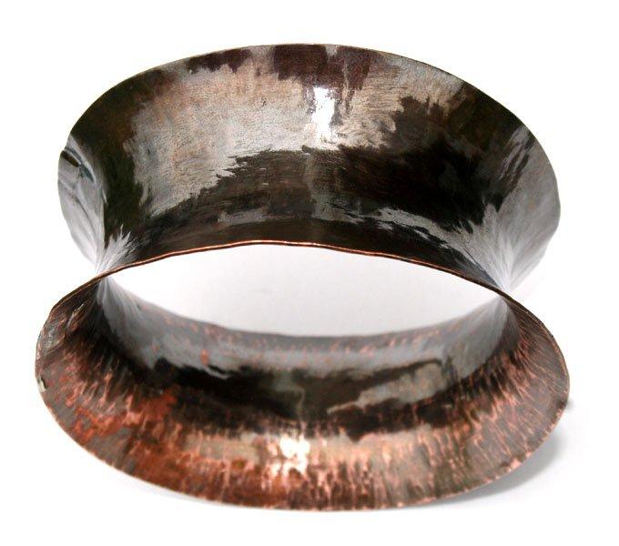Half Pipe-Handcrafted Copper Bangle