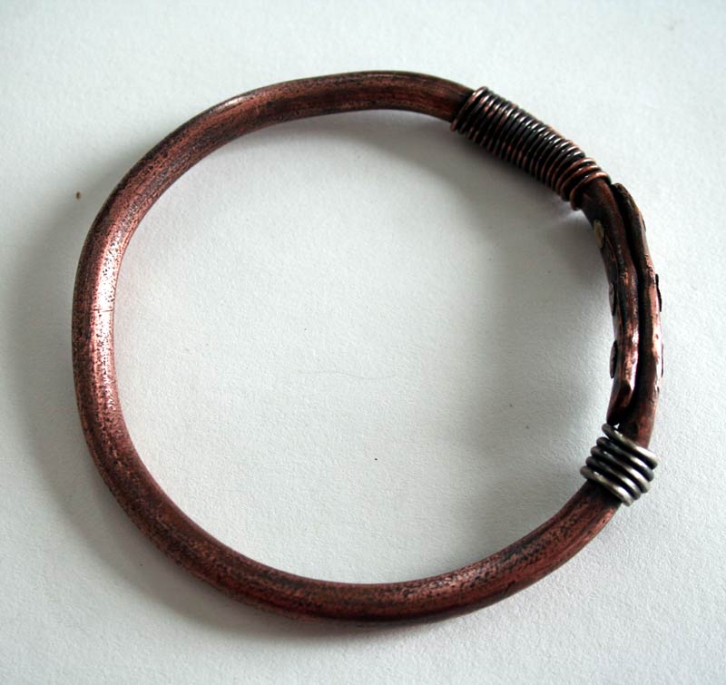 Riveted - Unisex Eco-friendly Copper Bangle by Julie A. Brown