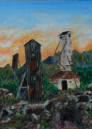 Exploring Cobalt 2:  Mixed Media Collage