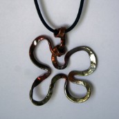 One of a Kind Handmade Recycled Copper Necklace From Wabi Brook Studio