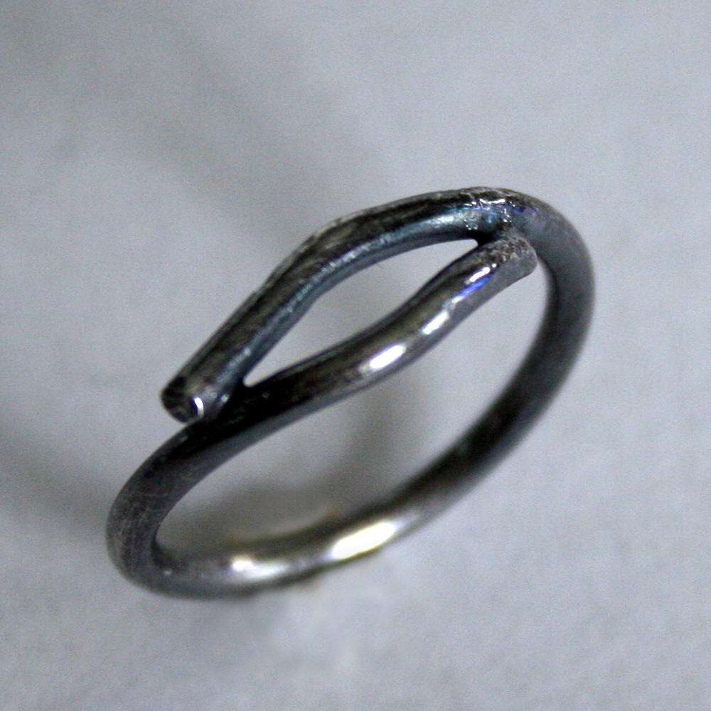 Twig - sterling silver handmade ring