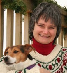 Photo of Julie A. Brown and Tilly the dog
